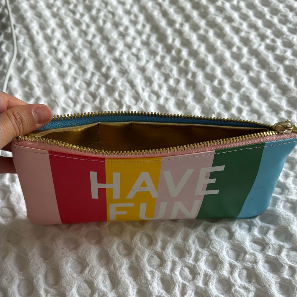 Ban.do Multicolor 'Work Hard Have Fun' Pouch - Picture 5 of 5